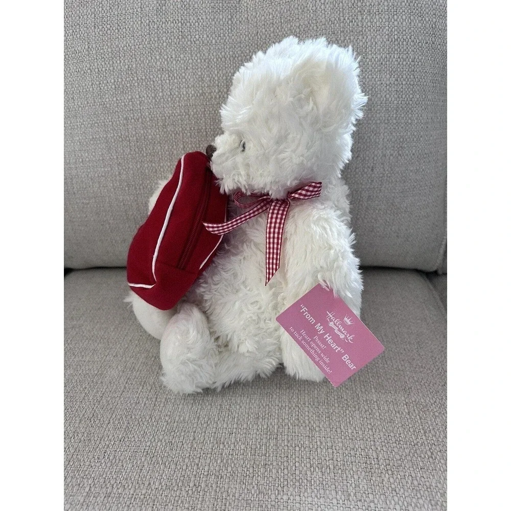 Hallmark Plush From My‎ Heart Stuffed Soft Teddy Bear Trinket Bag Valentine NEW